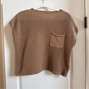 Lillusory Short Sleeve Cropped Sweater